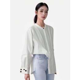 Customized Female Hotel Staff Uniform Design White Shirt with Sleeve Details Hotel Reception Department Staff Uniform Artyzen Hotel Hotel Uniform Manufacturer HL066 Customized Female Hotel Staff Uniform Design White Shirt with Sleeve Details Hotel Reception Department Staff Uniform Artyzen Hotel Hotel Uniform Manufacturer HL066